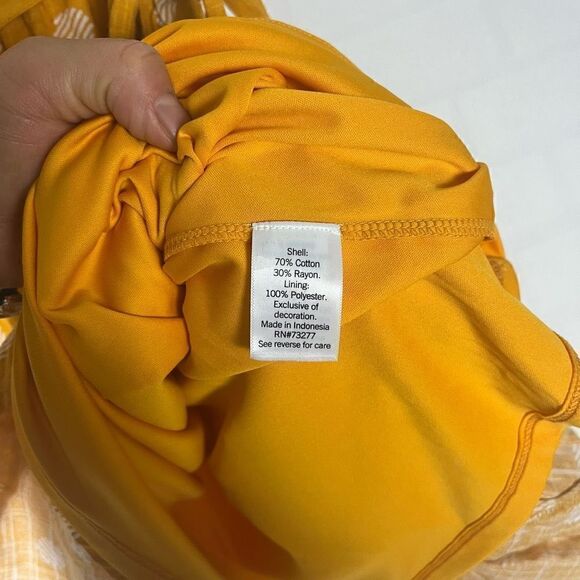 Lauren Conrad Womens Yellow Polka Dot Dress size XXL - Picture 8 of 11